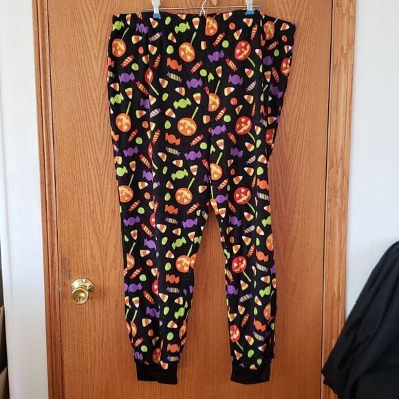Cute Halloween Fleece Pajama Lounge Pants Sz 2X (44-46) - Picture 1 of 5